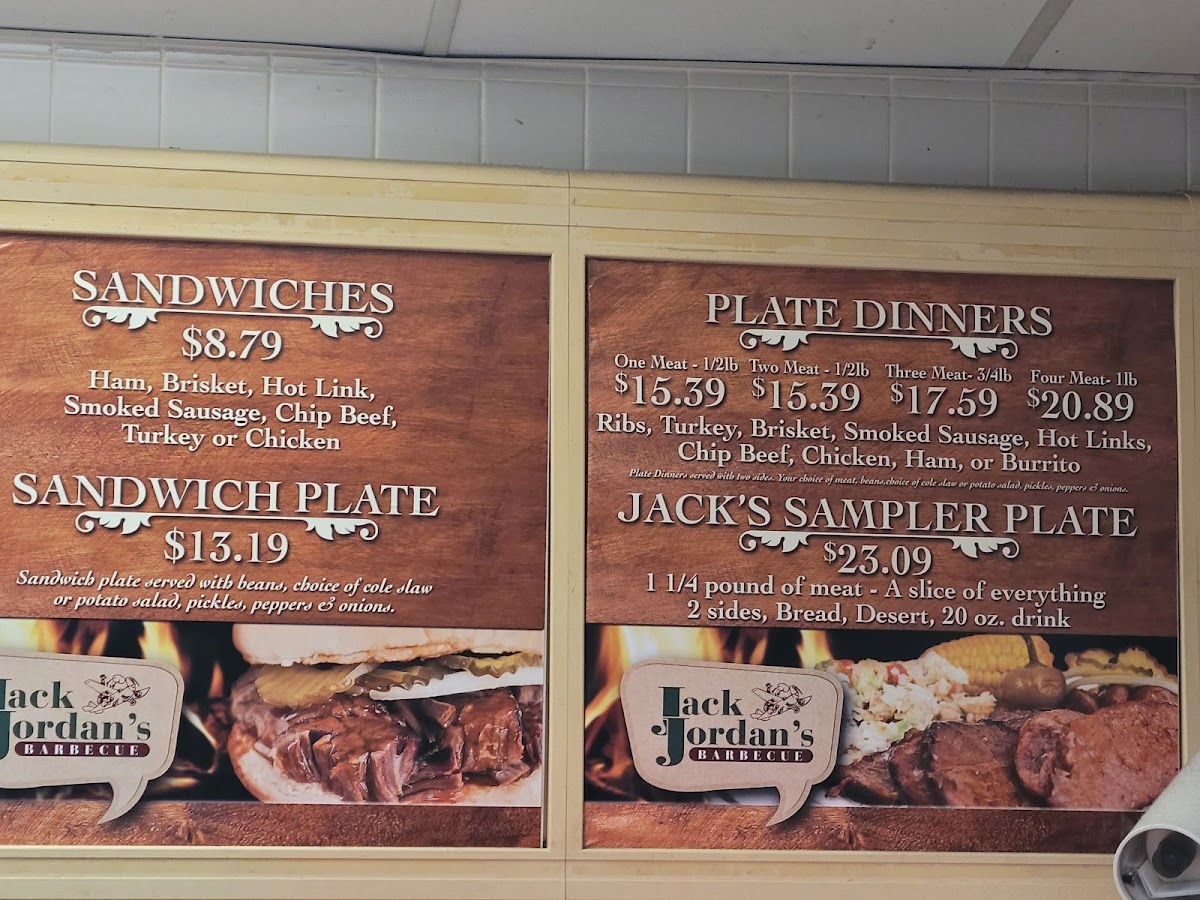 Jack Jordan's Bar-B-Que Menu - Image 2